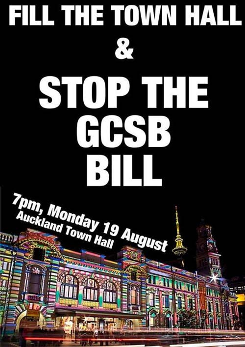 Image: Public meeting ~ Stop the GCSB Bill